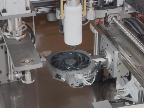 XH-FAN02 风扇扇叶自动点胶平衡机-点胶工位  XH-FAN02 风扇扇叶自动点胶平衡机-点胶工位